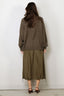 Tibi - Sweater - Cashmere Sweater Crewneck Oversized Pullover - Dark Hazelnut - BYLOTTE