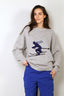 Tibi - Sweater - Soft Wool Ski Sweater Crewneck Easy Pullover - Heather Grey - BYLOTTE