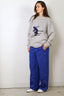 Tibi - Sweater - Soft Wool Ski Sweater Crewneck Easy Pullover - Heather Grey - BYLOTTE