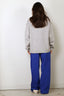 Tibi - Sweater - Soft Wool Ski Sweater Crewneck Easy Pullover - Heather Grey - BYLOTTE