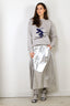 Tibi - Sweater - Soft Wool Ski Sweater Crewneck Easy Pullover - Heather Grey - BYLOTTE