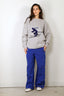 Tibi - Sweater - Soft Wool Ski Sweater Crewneck Easy Pullover - Heather Grey - BYLOTTE