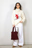 Tibi - Sweater - Soft Wool Ski Sweater Crewneck Easy Pullover - Ivory Multi - BYLOTTE