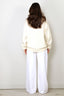 Tibi - Sweater - Soft Wool Ski Sweater Crewneck Easy Pullover - Ivory Multi - BYLOTTE