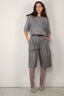 Tibi - T-shirt - Sheer Wool Gauze Easy T - Heather Grey - BYLOTTE