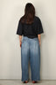 Tibi - Top - Tropical Wool Tie Front T-Shirt - Navy - BYLOTTE