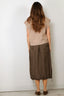 Tibi - Trui - Cardigan Stitch Sweater Vest - Latte - BYLOTTE