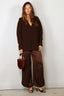 Tibi - Trui - Cardigan Stitch V Neck - Brown - BYLOTTE