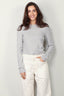 Tibi - Trui - Circular Ribbed Crewneck Pullover T - Heather Grey - BYLOTTE