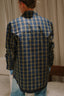 Tibi - Blouse - Techy Plaid Easy Shirt Jacket - Blue Multi