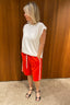Tibi - Short - Active Knit Short - Red