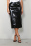 Tibi - Rok - Glossed jersey pencil skirt -  Black