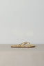 TKEES - Slippers - Square Toe Lily Mirror - Gold