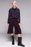 Johny - Sweater - Gino Polo Long Sleeve - Blue/Burgundy