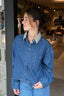 TWP - Blouse - My Ex's Denim With Crystals Collar - Paris - BYLOTTE