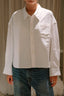 Denimist - Blouse - Bailey Cropped Shirt - Brushed Ecru White