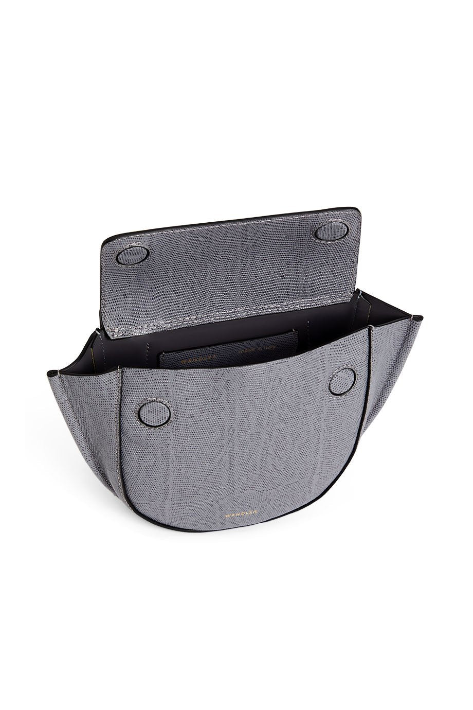 Shop Wandler - Tas - Hortensia Piccola - Grey Lizzard - BYLOTTE