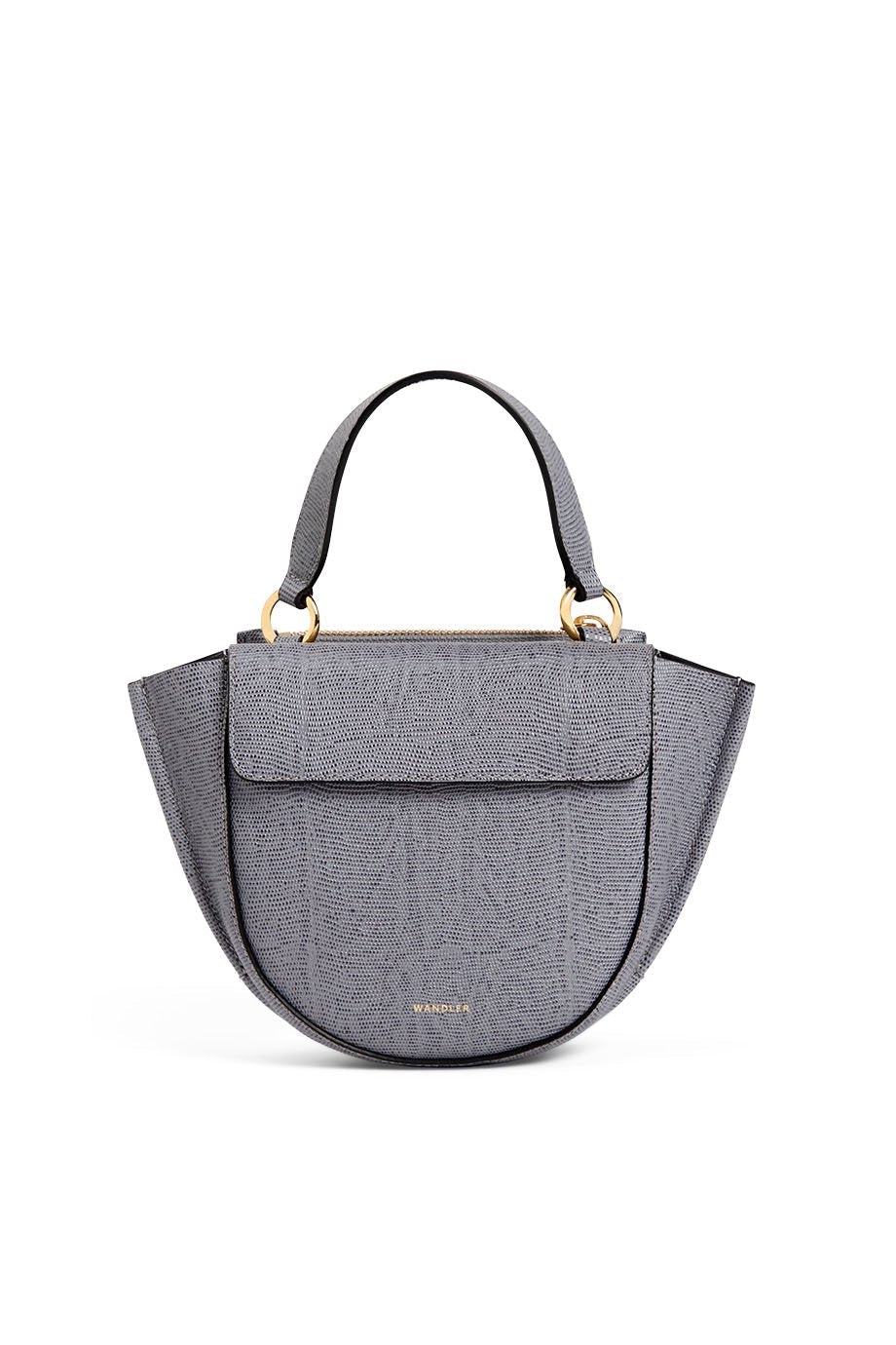 Shop Wandler - Tas - Hortensia Piccola - Grey Lizzard - BYLOTTE