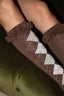 Ganni - Sokken - Argyle Socks - Chicory Coffee