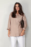 Xirena - Blouse - Sydney - Toffee Stripe - BYLOTTE