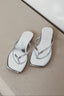 TKEES - Slippers - Square Toe Lily Mirror - Chrome