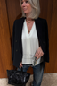 Vince - Blazer - Crepe Double Breasted Blazer - Black