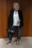 Vince - Blazer - Crepe Double Breasted Blazer - Black