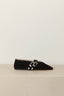 Le Monde Béryl - Ballerina's - Ballet Claudia Slippers Suede - Black